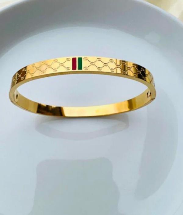 Red And Green Charm Bangle