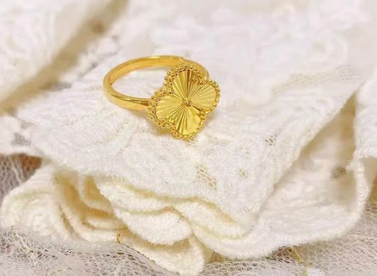 Golden Clover Ring