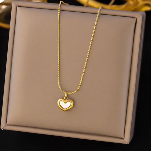 White Heart Pendant
