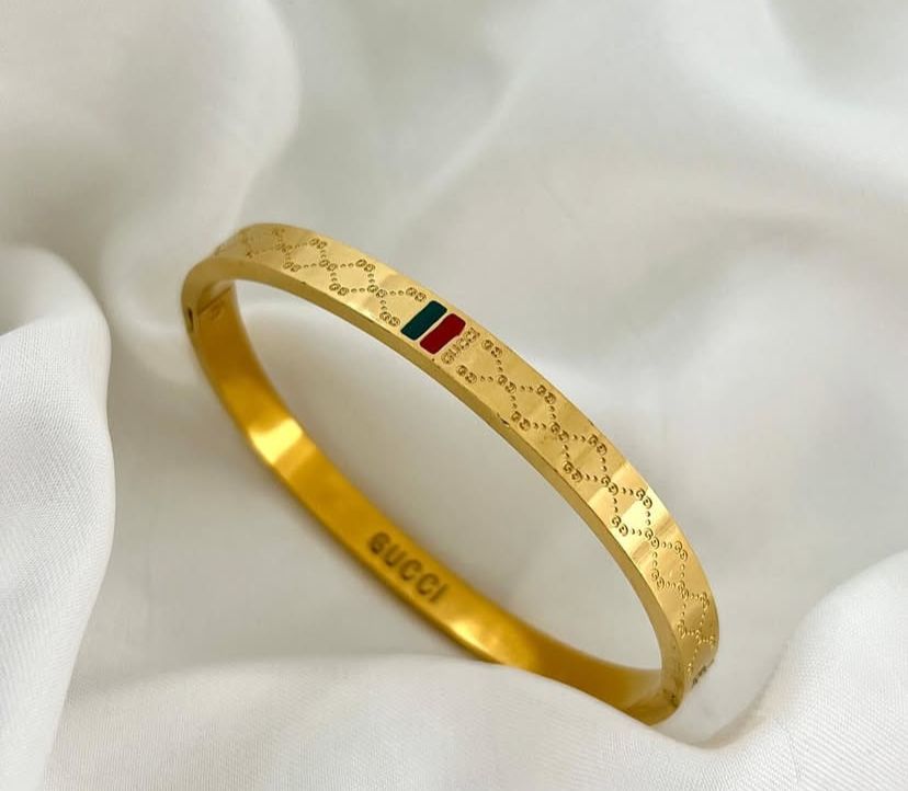 Red And Green Charm Bangle