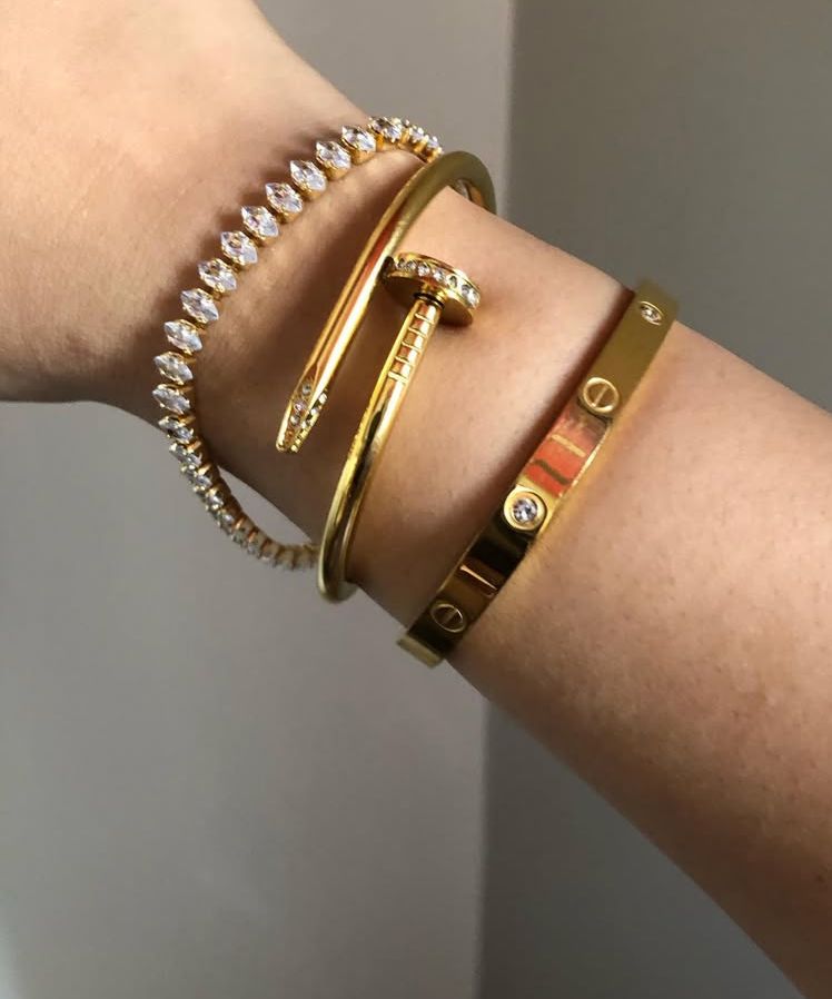 Cartier,Nail And Bead Bracelet