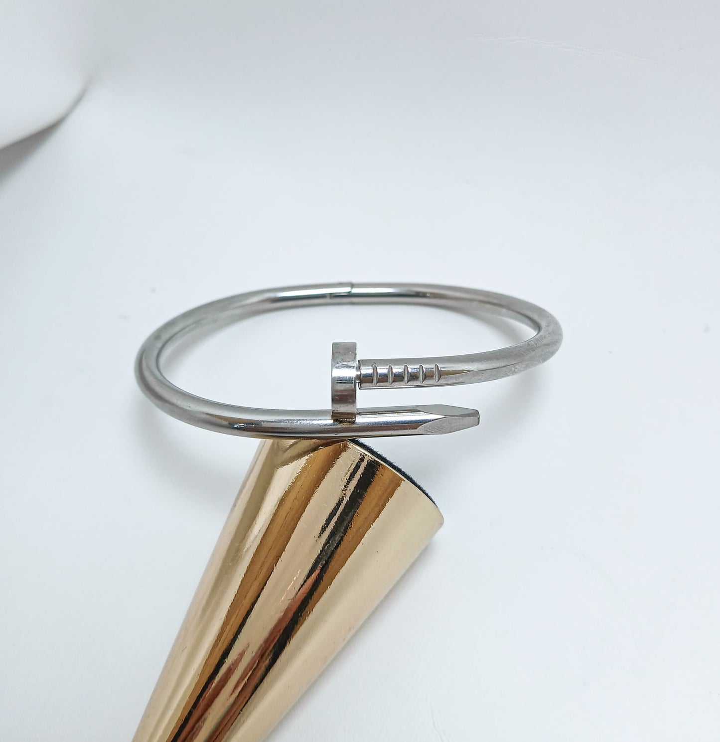 Silver Nail Bangle